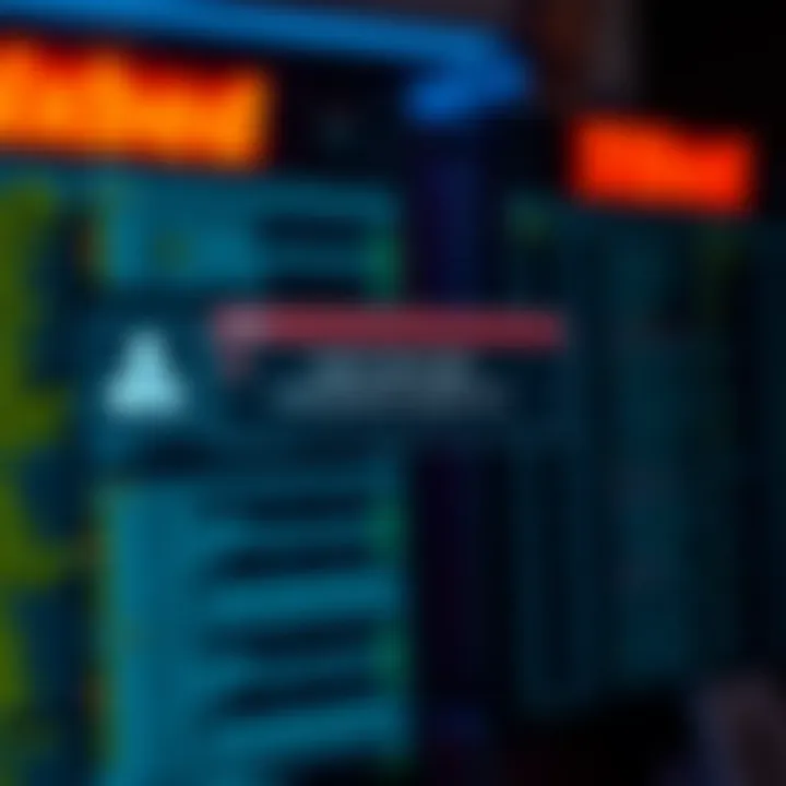 Common error messages displayed during login