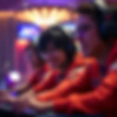 Thrilling Player Experience A close-up of a player engaged in a thrilling gaming session