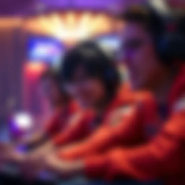 Thrilling Player Experience A close-up of a player engaged in a thrilling gaming session