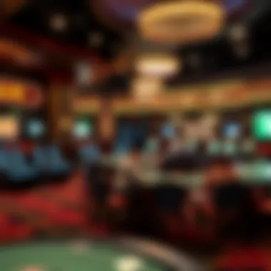 Immersive Live Casino Experience Overview of a live casino setting showcasing an immersive gaming environment