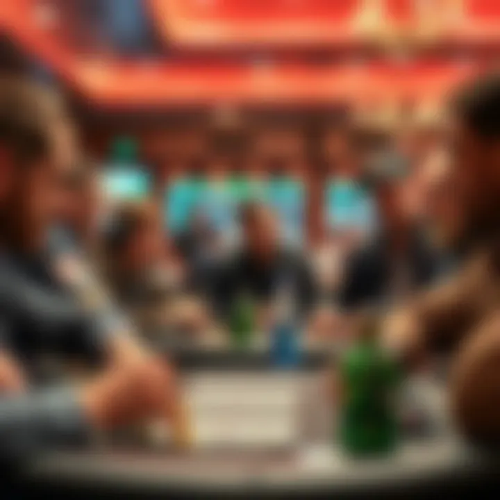 Strategic betting tips being discussed among players in a lively setting
