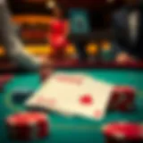 The essence of Baccarat betting with cards and chips