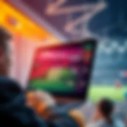 Innovative platform design showcasing online betting interface