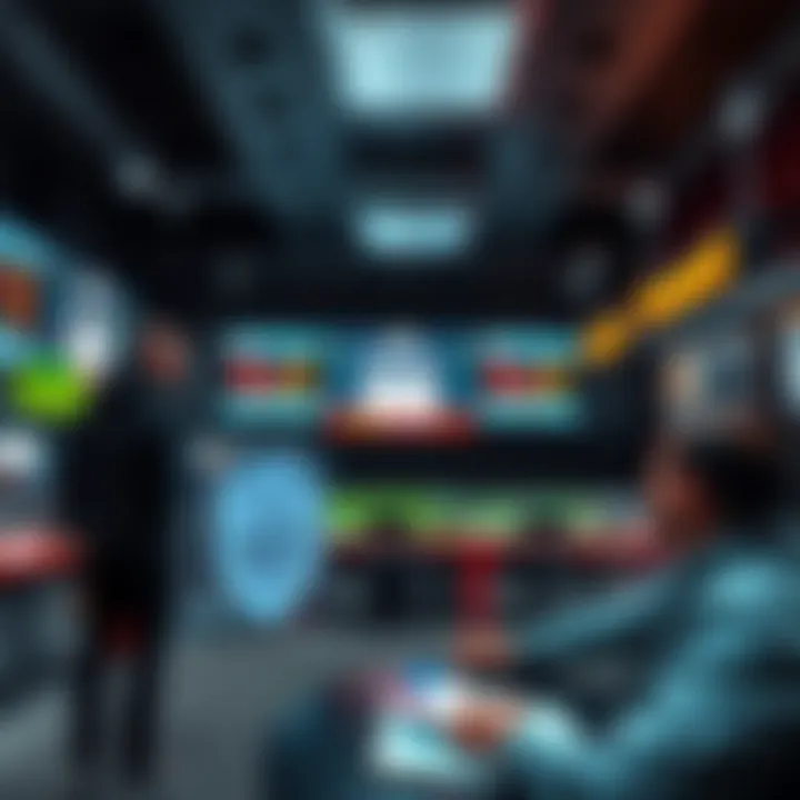 Illustration of a secure betting environment highlighting safety features