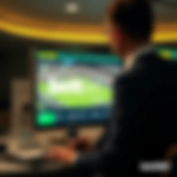 User interface of bet365 Korea