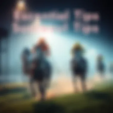 Infographic on horse racing betting tips.