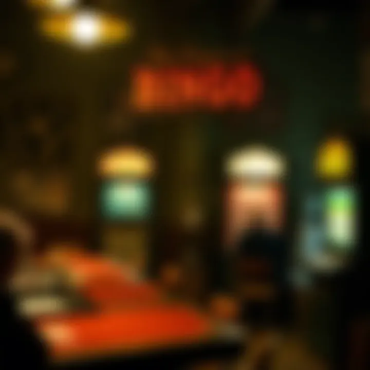 The Origins of Bingo A historical depiction of a bingo game in a vintage setting