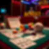 An engaging bingo game setup showcasing cards and markers