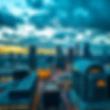 A panoramic view of Birmingham showcasing modern architecture and vibrant city life