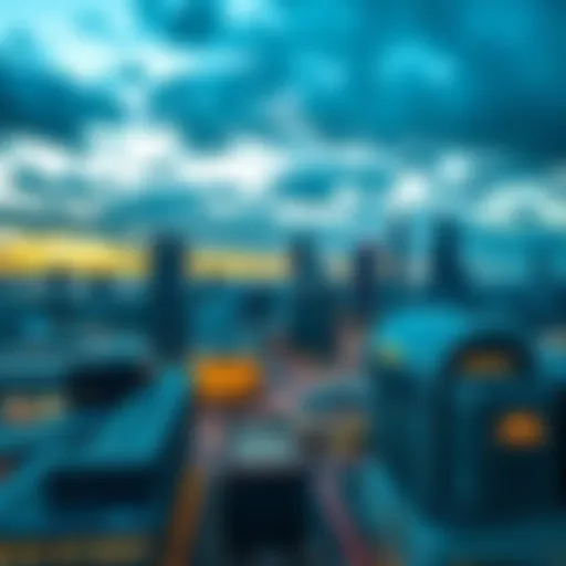 A panoramic view of Birmingham showcasing modern architecture and vibrant city life