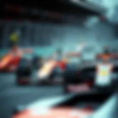 Iconic F1 cars racing at the Canadian Grand Prix