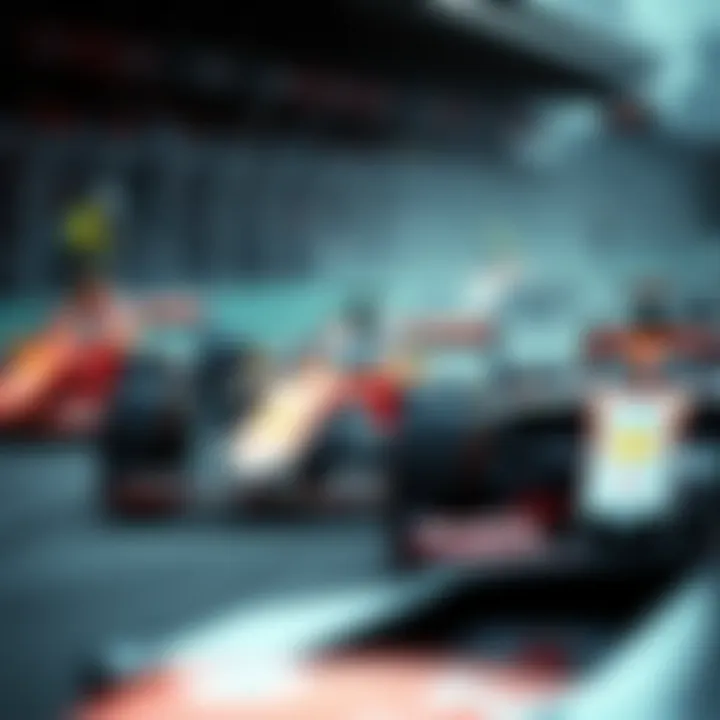 Iconic F1 cars racing at the Canadian Grand Prix