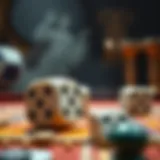 Historical depiction of dice usage in ancient civilizations