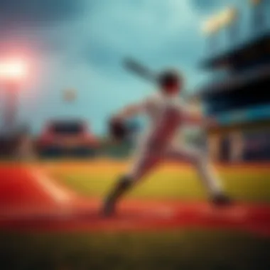 A dynamic play capturing the essence of baseball