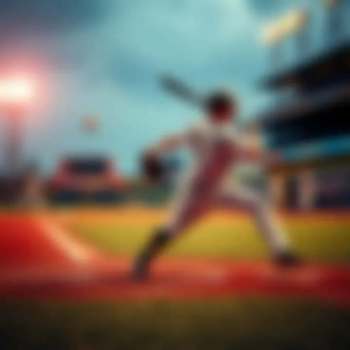 A dynamic play capturing the essence of baseball