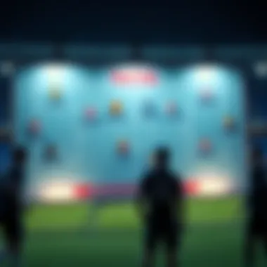 Tactical board representing Eindhoven's football strategies