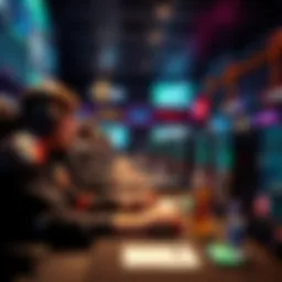 Dynamic eSports betting scene showcasing a variety of games