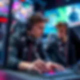 Dynamic eSports gaming scene showcasing players in action