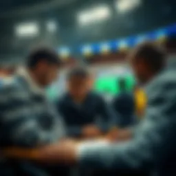 A football betting strategy session