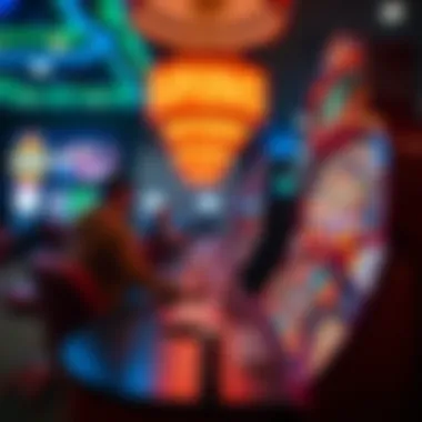 Conceptual representation of free spins in online gaming