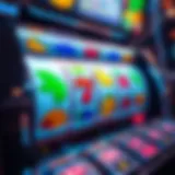 Vibrant fruit symbols on a slot machine