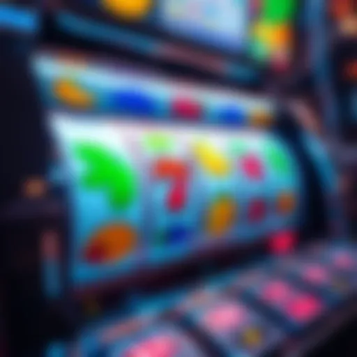 Vibrant fruit symbols on a slot machine