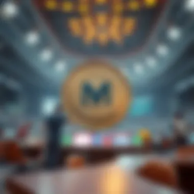 Futuristic depiction of Matic's impact on blockchain ecosystem