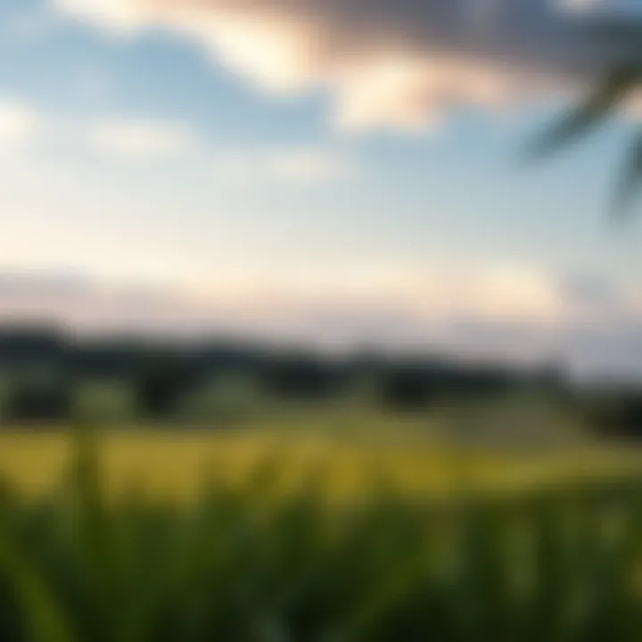 A scenic golf course with betting odds displayed