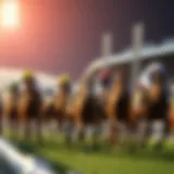 Thrill of Grand National Betting Exciting Grand National race showcasing the thrill of betting