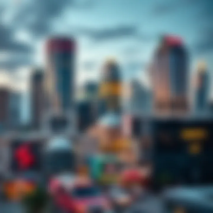 Houston's vibrant downtown area with modern architecture