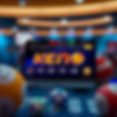 A modern design of Keno Live interface reflecting innovation.