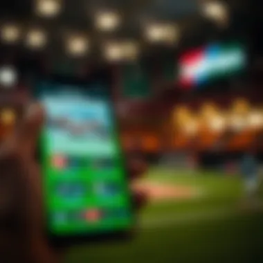 Ladbrokes app features highlighted on a smartphone