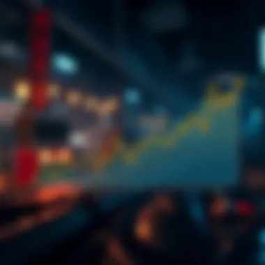 Graph displaying trends in fishing markets influenced by climate change