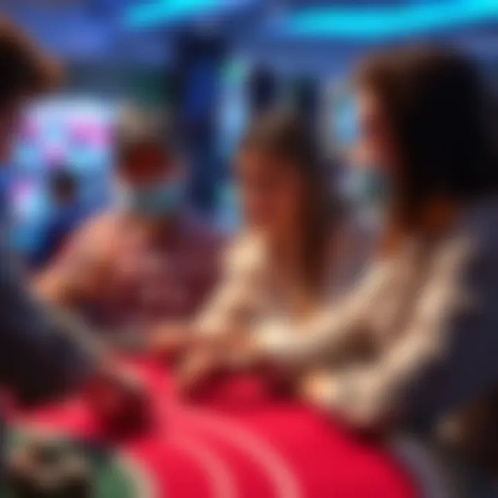 A visual representation of the online gaming community discussing live baccarat.