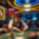 A player engaged in a live baccarat session, showcasing the immersive gaming environment.