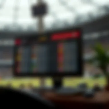 User-Friendly Interface for Match Schedules User-friendly interface showcasing match schedules