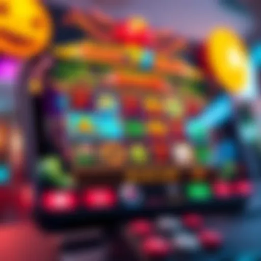 Vibrant Mobile Slot Game Interface A vibrant mobile slot game interface showcasing colorful graphics and engaging gameplay