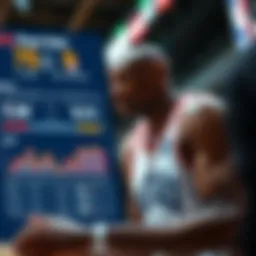 Illustration of NBA player statistics analysis