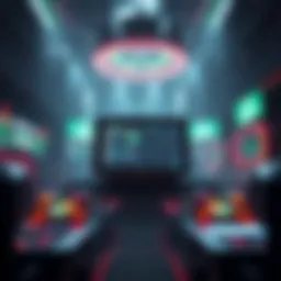 A futuristic representation of online betting platforms