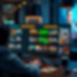 Innovative online betting interface showcasing diverse games