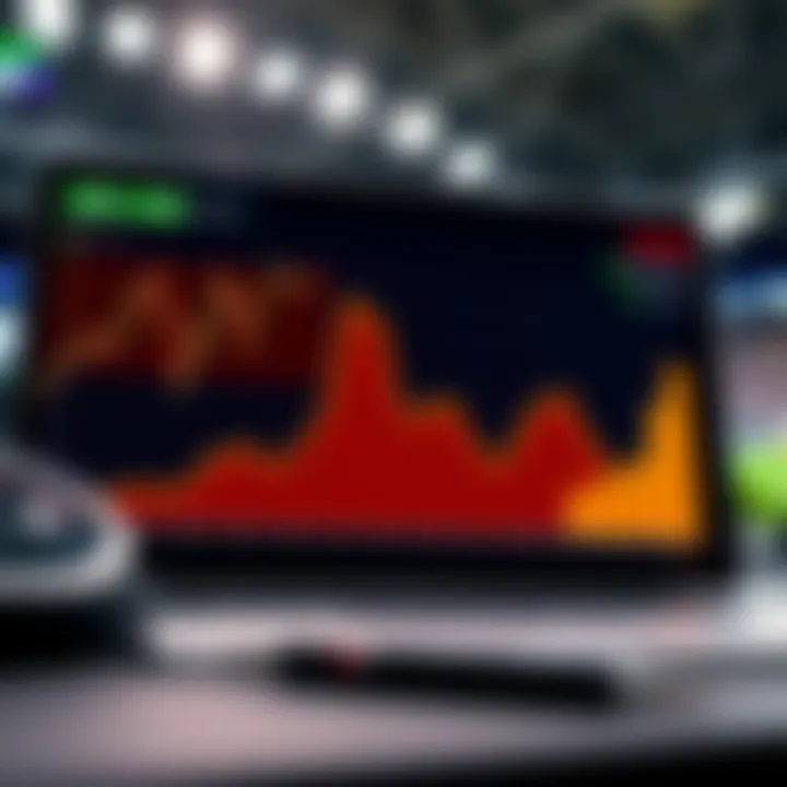 Graph showcasing trends in the online betting market