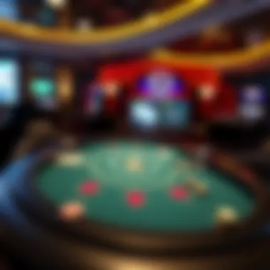 A modern online casino interface showcasing blackjack gameplay