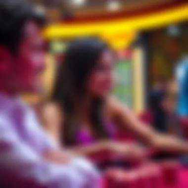 A visually appealing representation of user experience in online gambling.