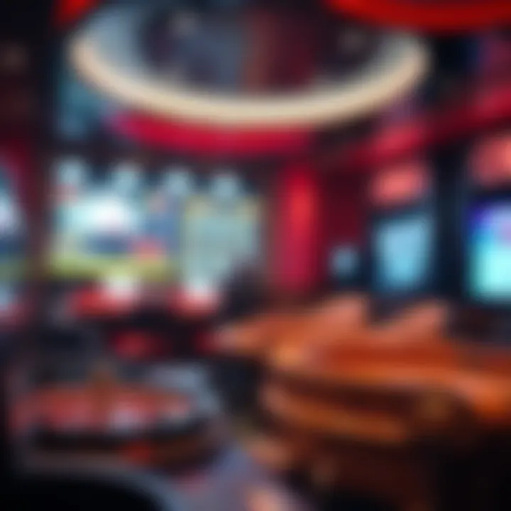 A futuristic depiction of the trends shaping the future of online betting and gaming experiences.