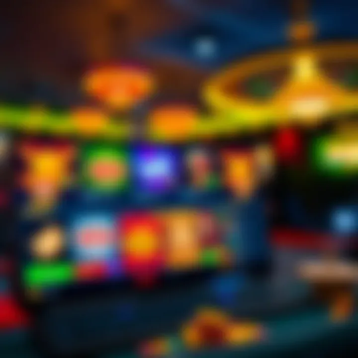 Exciting online casino interface showcasing various games