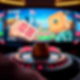 A captivating view of an online casino interface