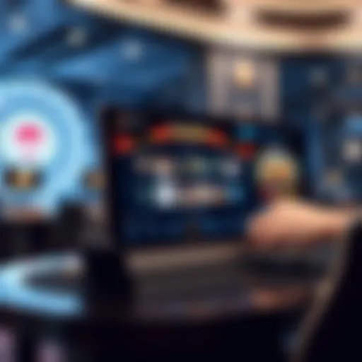 An elegant view of a modern online casino interface