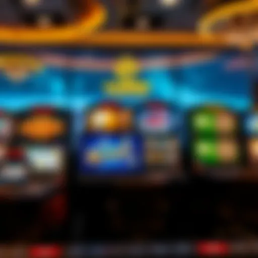 Virtual casino interface showcasing a variety of games