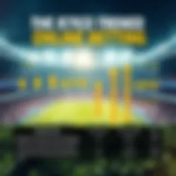 A dynamic infographic illustrating the growth of online football betting.