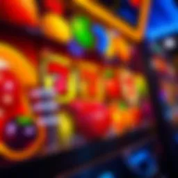 Vibrant assortment of fruit symbols in a slot game